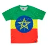 Hoopoe Adisebeba Kurzarm-t-shirt male, Green / yellow / red / blue