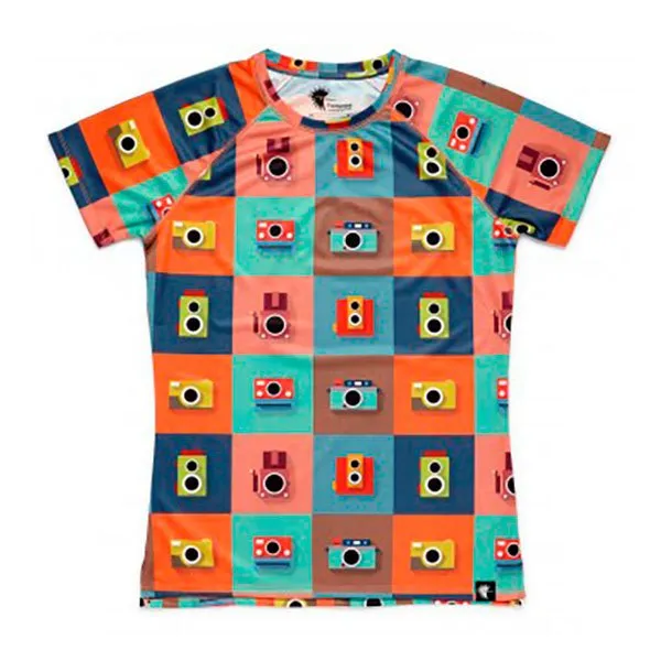 Hoopoe Color Cameras Kurzarm-t-shirt female, Multicolour
