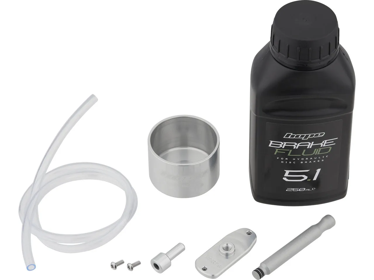 Hope Easy Bleed Entlüftungskit für Tech 4 mit Bremsflüssigkeit, Black, One Size
