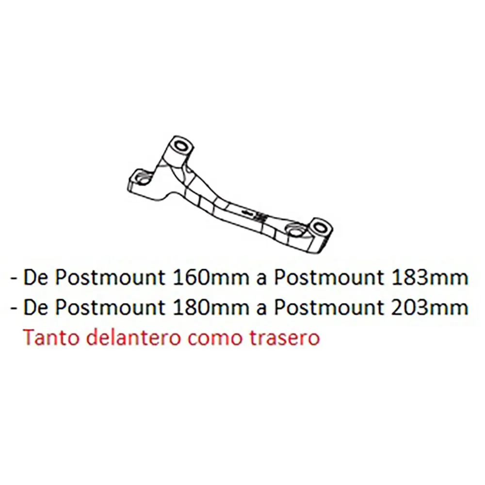 Hope H Is Postmount Scheibenbrems-bremssattel-adapter, Black, 160-183mm / 180-203mm Hope H Is Postmount Scheibenbrems-bremssattel-adapter, Black, 160-183mm / 180-203mm