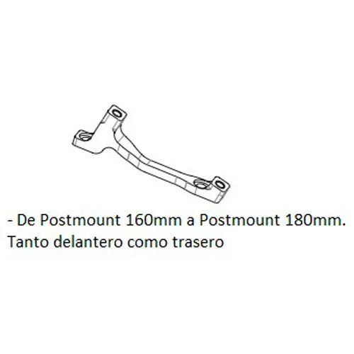 Hope L Postmount Scheibenbrems-bremssattel-adapter, Black, 180mm Hope L Postmount Scheibenbrems-bremssattel-adapter, Black, 180mm