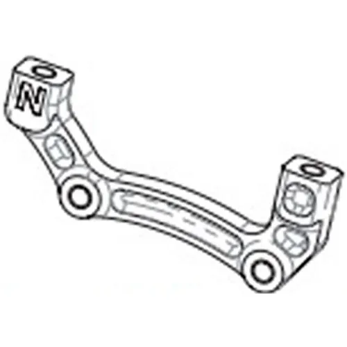 Hope N Is Postmount Scheibenbrems-bremssattel-adapter, Black, 200mm / 180mm Hope N Is Postmount Scheibenbrems-bremssattel-adapter, Black, 200mm / 180mm