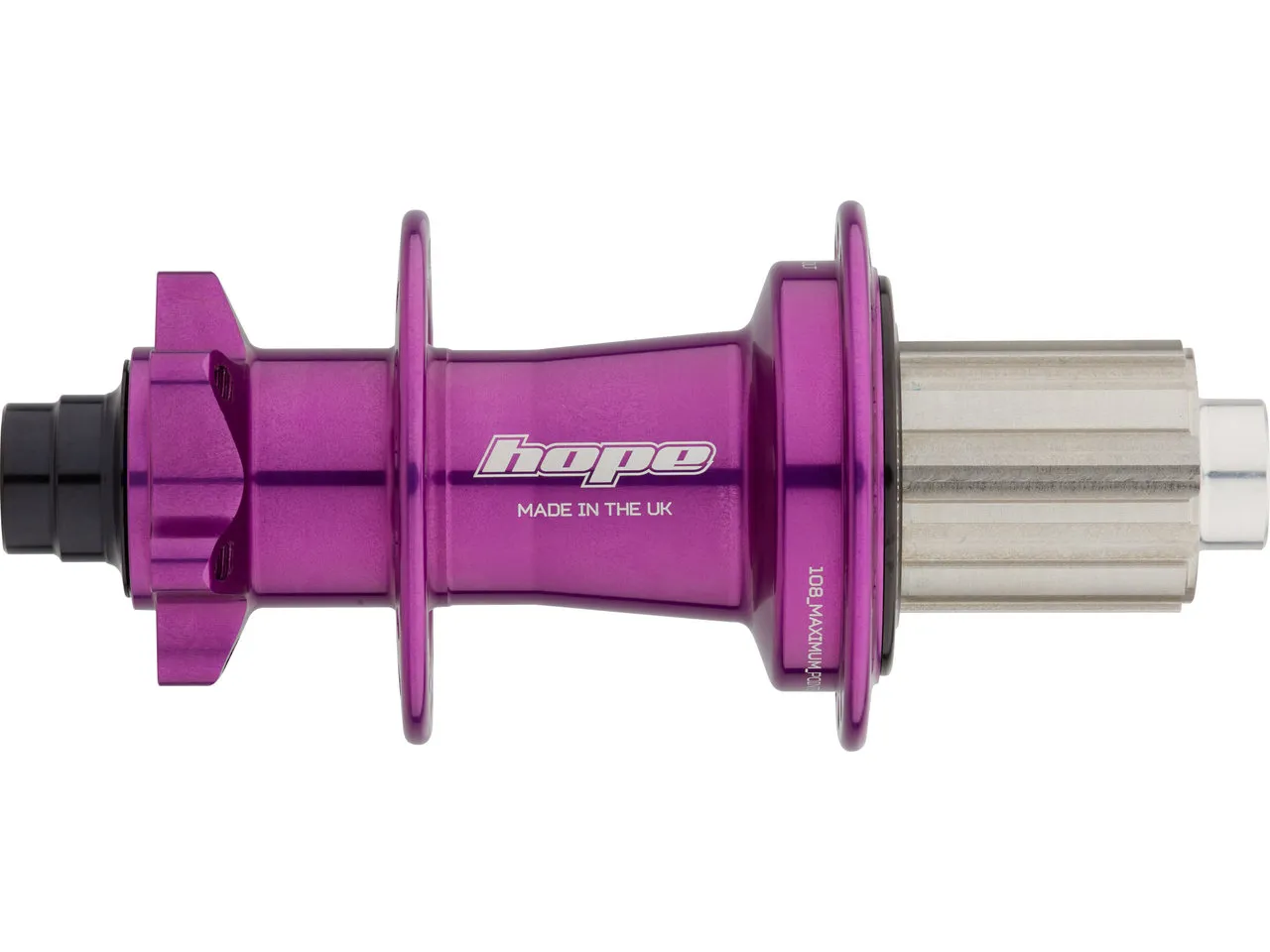 Hope Pro 5 Disc 6-Loch HR-Nabe mit Stahl-Freilauf, Purple, 12 x 157mm / 32 Loch / Shimano