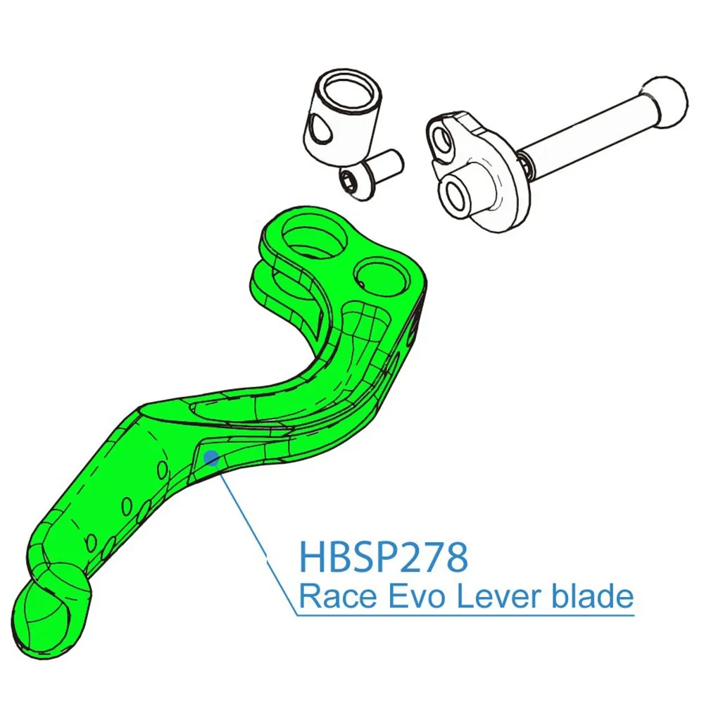 Hope Race/race Evo Bremshebel, Black, One Size