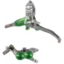 Silver / green