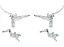 Hope Tech 4 E4 v+h Set Scheibenbremse mit Kunststoffleitung, Grau, Satz (VR + HR)