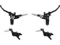 Hope Tech 4 E4 v+h Set Scheibenbremse mit Stahlflexleitung Hope Tech 4 E4 v+h Set Scheibenbremse mit Stahlflexleitung