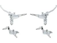 Hope Tech 4 E4 v+h Set Scheibenbremse mit Stahlflexleitung Hope Tech 4 E4 v+h Set Scheibenbremse mit Stahlflexleitung