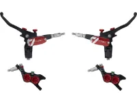 Hope Tech 4 E4 v+h Set Scheibenbremse mit Stahlflexleitung Hope Tech 4 E4 v+h Set Scheibenbremse mit Stahlflexleitung