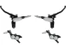Hope Tech 4 E4 v+h Set Scheibenbremse mit Stahlflexleitung, Grau, Satz (VR + HR)