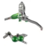 Silver / green