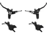 Hope Tech 4 Trial Zone v+h Set Scheibenbremse, Schwarz, Satz (VR + HR)