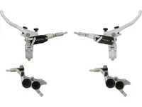 Hope Tech 4 V4 v+h Set Scheibenbremse mit Stahlflexleitung Hope Tech 4 V4 v+h Set Scheibenbremse mit Stahlflexleitung