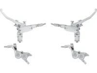 Hope Tech 4 V4 v+h Set Scheibenbremse mit Stahlflexleitung Hope Tech 4 V4 v+h Set Scheibenbremse mit Stahlflexleitung