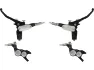 Hope Tech 4 V4 v+h Set Scheibenbremse mit Stahlflexleitung, Grau, Satz (VR + HR)