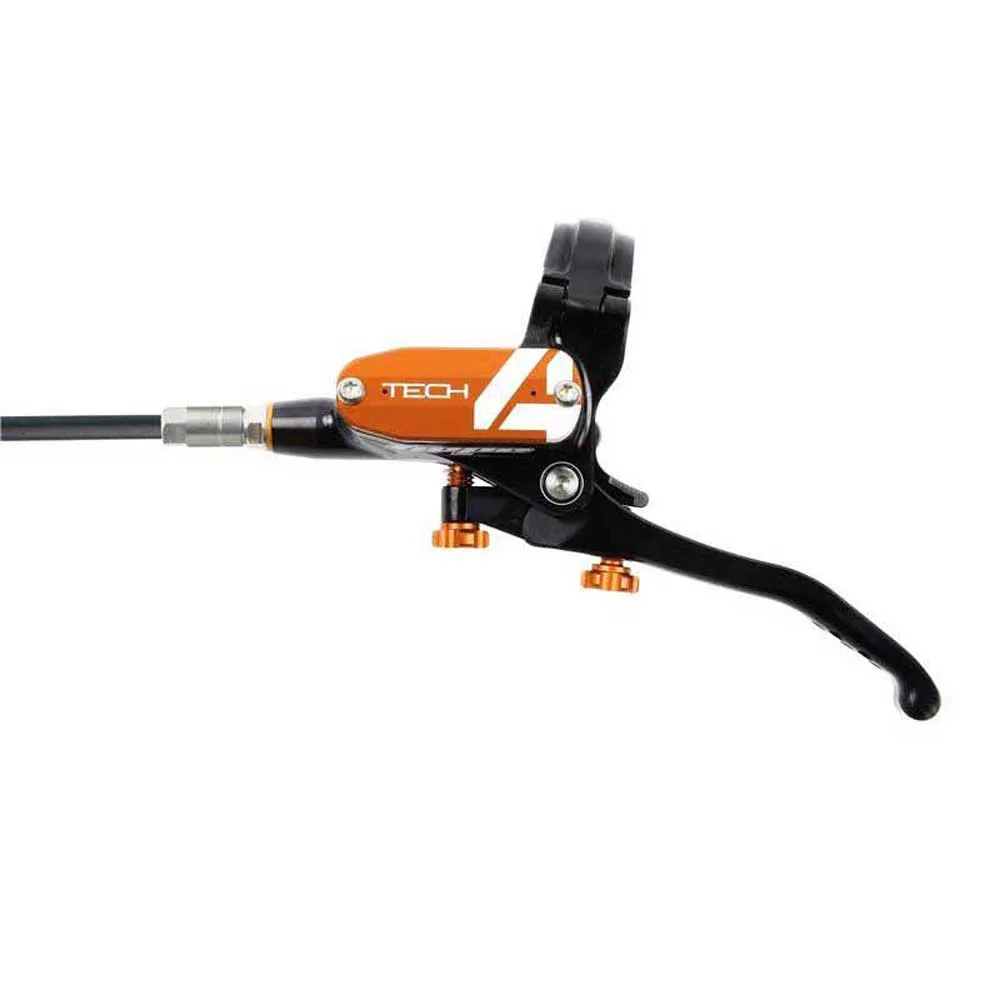 Hope Tech 4 X2 Hinterradbremse, Black / orange, One Size Hope Tech 4 X2 Hinterradbremse, Black / orange, One Size
