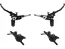 Hope Tech 4 X2 v+h Set Scheibenbremse mit Kunststoffleitung, Schwarz, Satz (VR + HR)