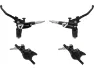Hope Tech 4 X2 v+h Set Scheibenbremse mit Stahlflexleitung, Schwarz, Satz (VR + HR)