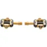 HT M2 Titanium Limited Edition Pedale, Stealth black / gold, One Size