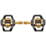HT T2 Titanium Limited Edition Pedale, Stealth black / gold, One Size
