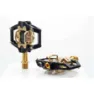 HT T2 Titanium Limited Edition Pedale, Stealth black / gold, One Size