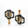 HT T2 Titanium Limited Edition Pedale, Stealth black / gold, One Size