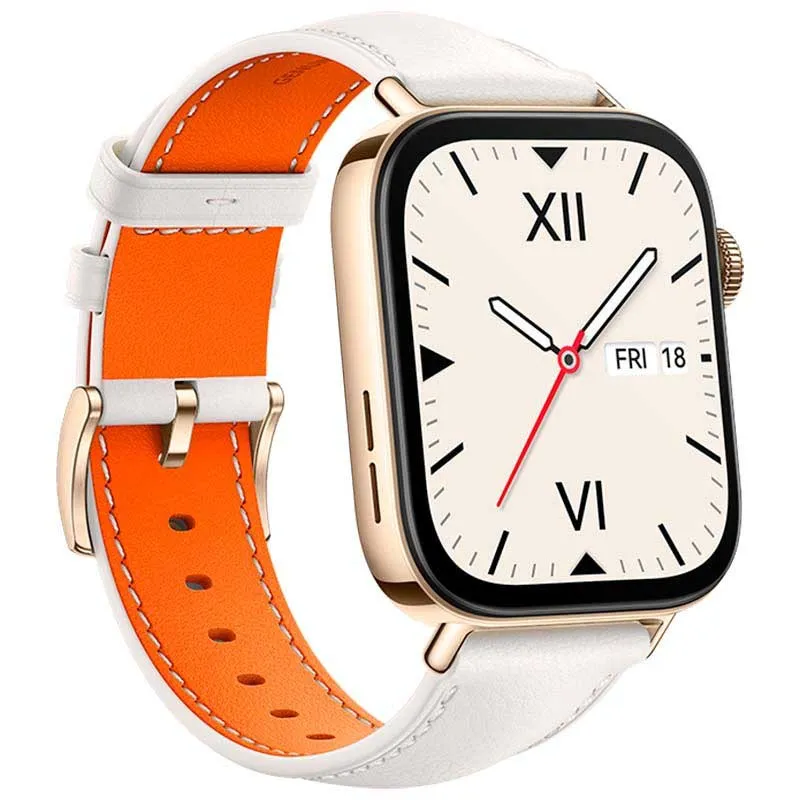 Huawei Watch Fit 3 Leather Smartwatch, White Huawei Watch Fit 3 Leather Smartwatch, White