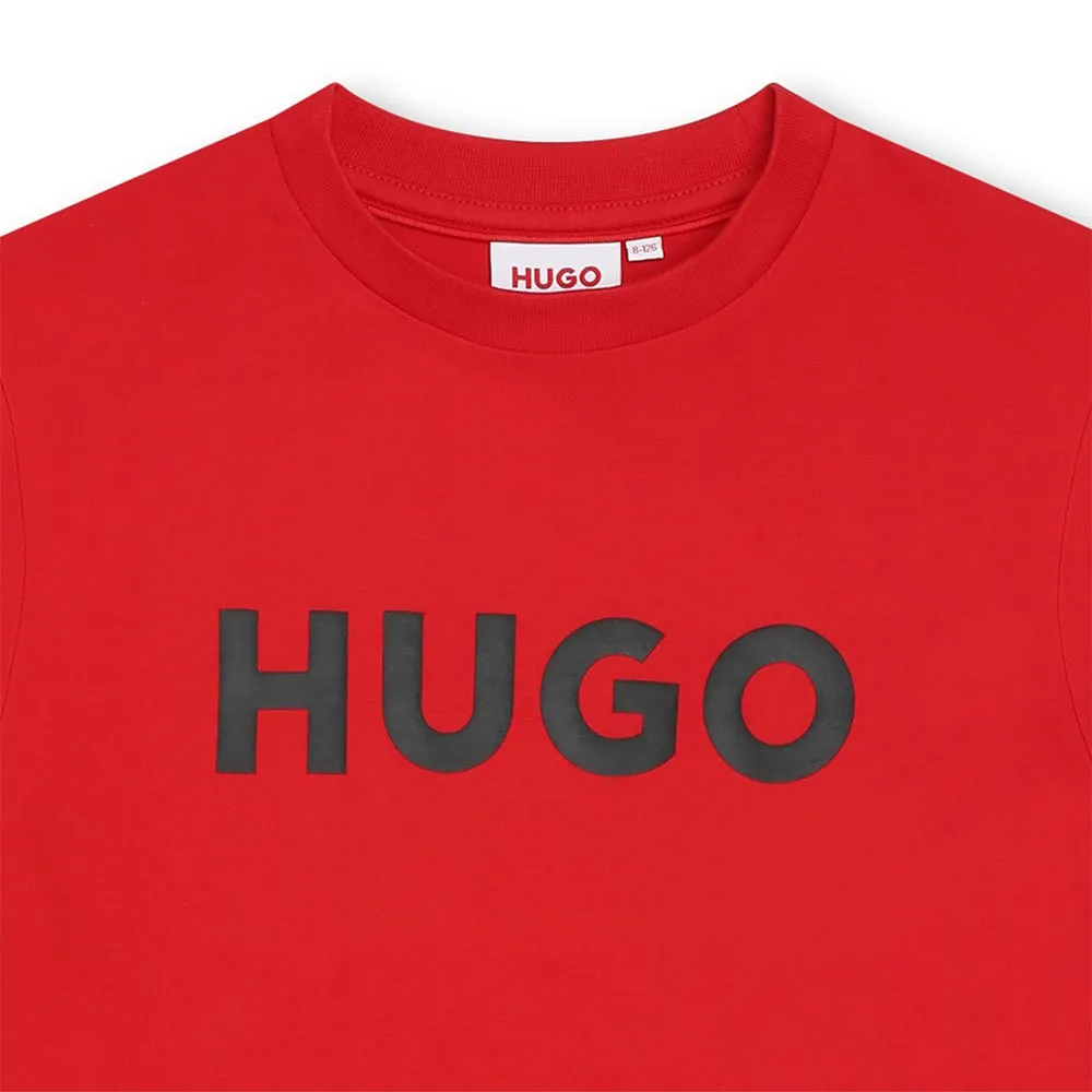 Hugo G00007 Kurzarm-t-shirt, Red, 14Y