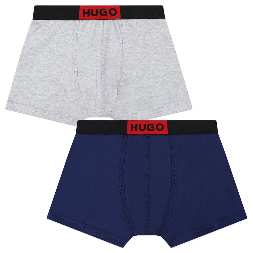 Hugo G00125 Badehose Boxer, Blue, 14Y Hugo G00125 Badehose Boxer, Blue, 14Y