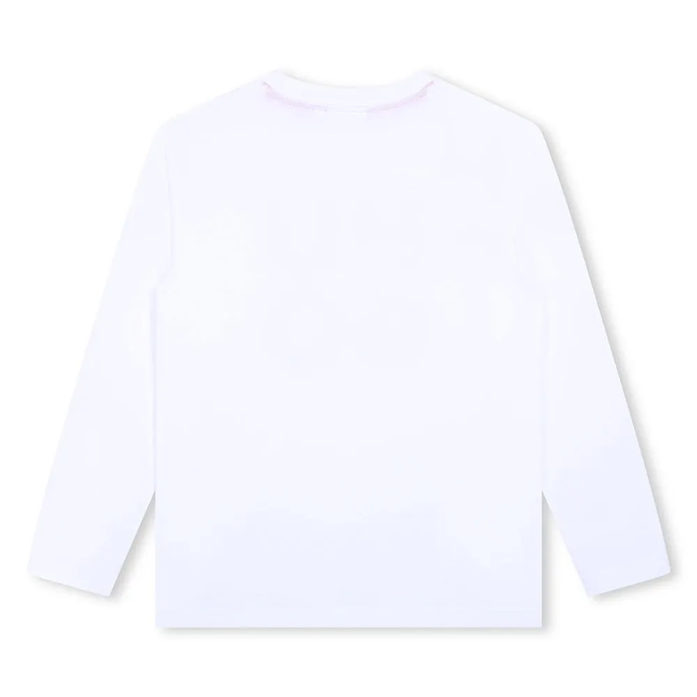 Hugo G00147 Langarm-t-shirt, White, 6Y