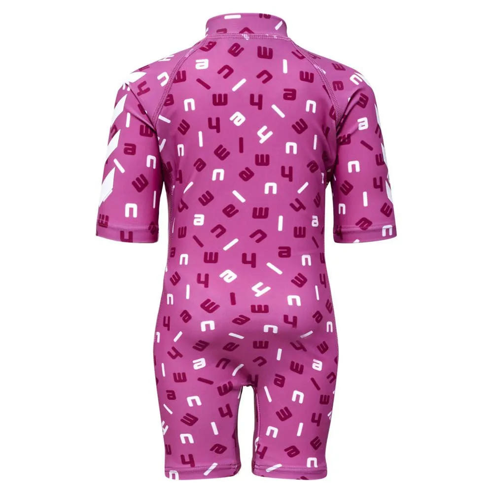 Hummel Beach Uv-kurzarm-overall unisex, Red violet / bright white, 9-12MON Hummel Beach Uv-kurzarm-overall unisex, Red violet / bright white, 9-12MON