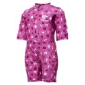 Hummel Beach Uv-kurzarm-overall unisex, Red violet / bright white, 9-12MON