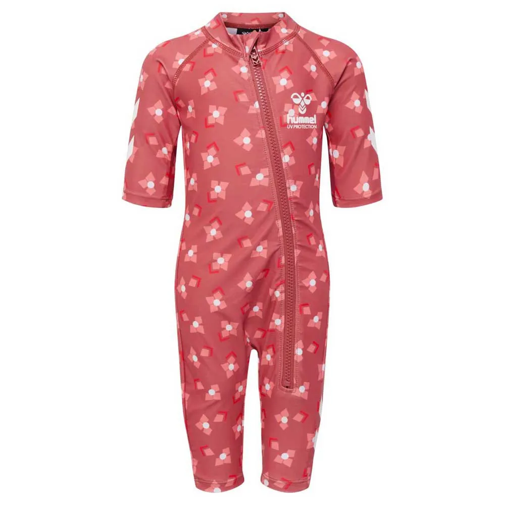 Hummel Cala Uv-kurzarm-overall unisex, Dusty cedar, 9-12MON Hummel Cala Uv-kurzarm-overall unisex, Dusty cedar, 9-12MON