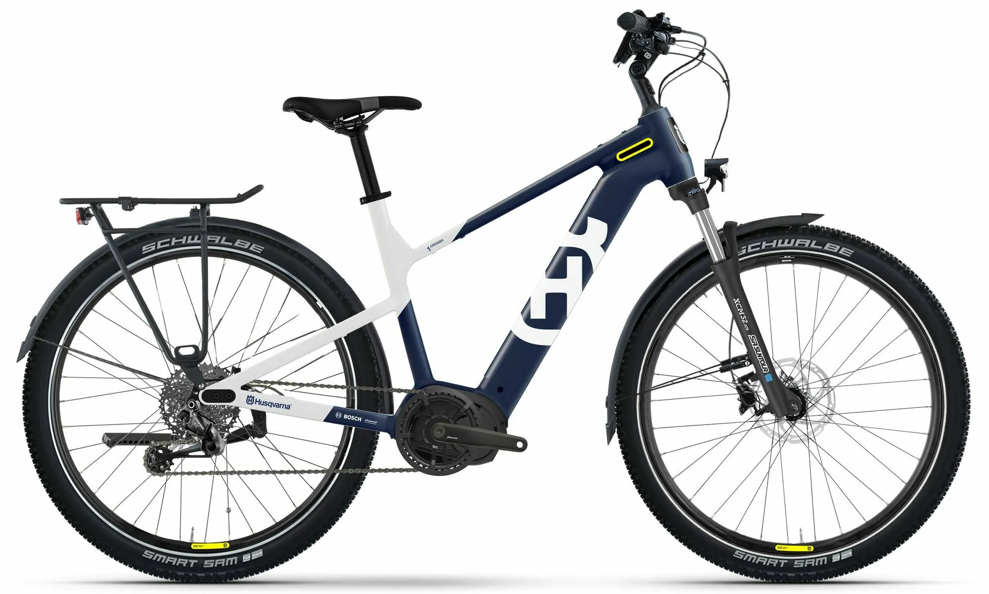 Husqvarna Crosser 1 dark blue / white 27,5" 500 Wh Diamant, Hersteller-dark blue / white, M