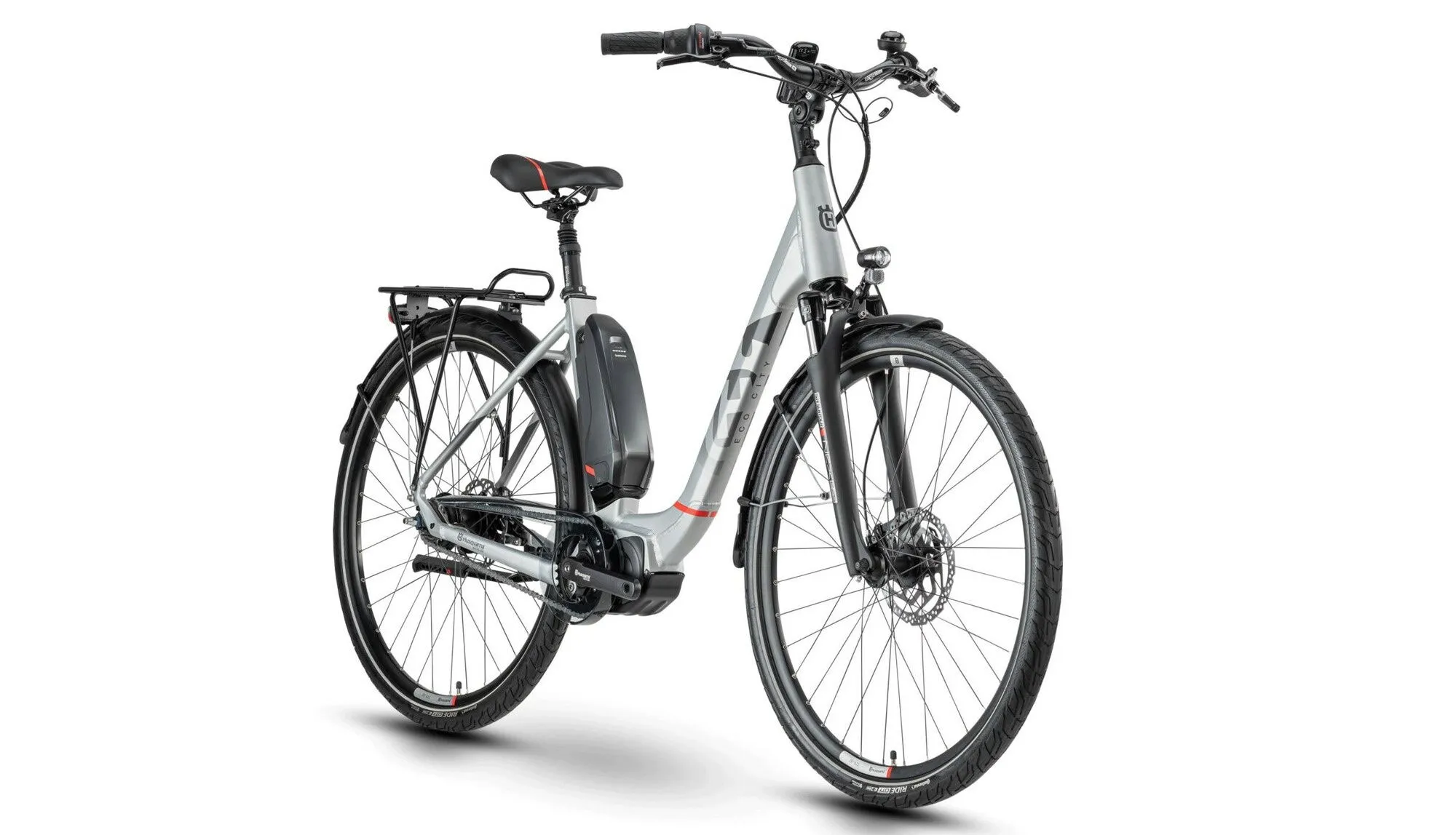 Husqvarna Eco City 2 CB Silver/Red 28" 418 Wh Wave, Hersteller-silver / red, 48cm