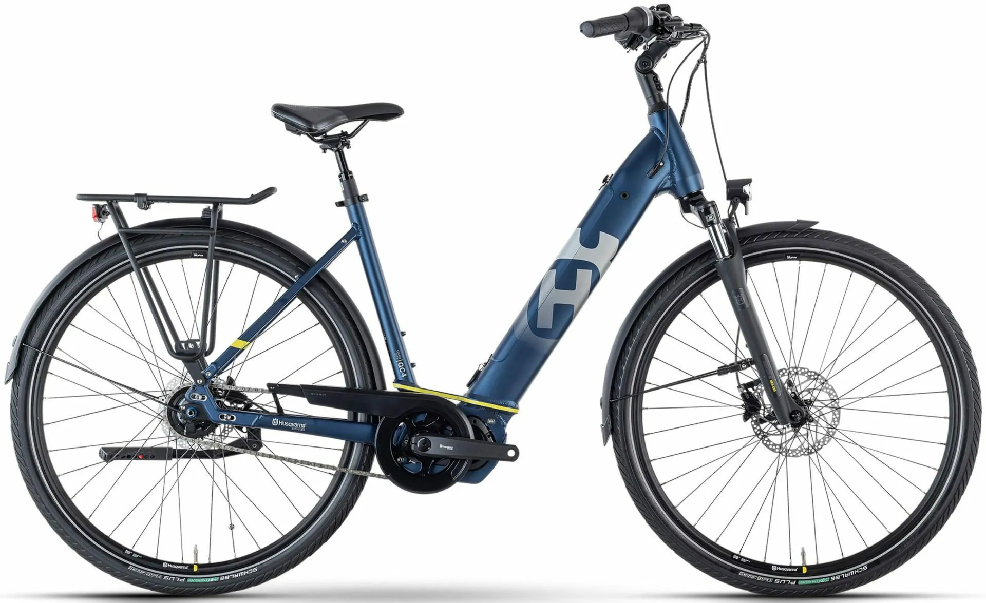 Husqvarna Gran City 4 CB Darkblue/Yellow Matt 28" 630 Wh Wave, Hersteller-darkblue/yellow matt, M