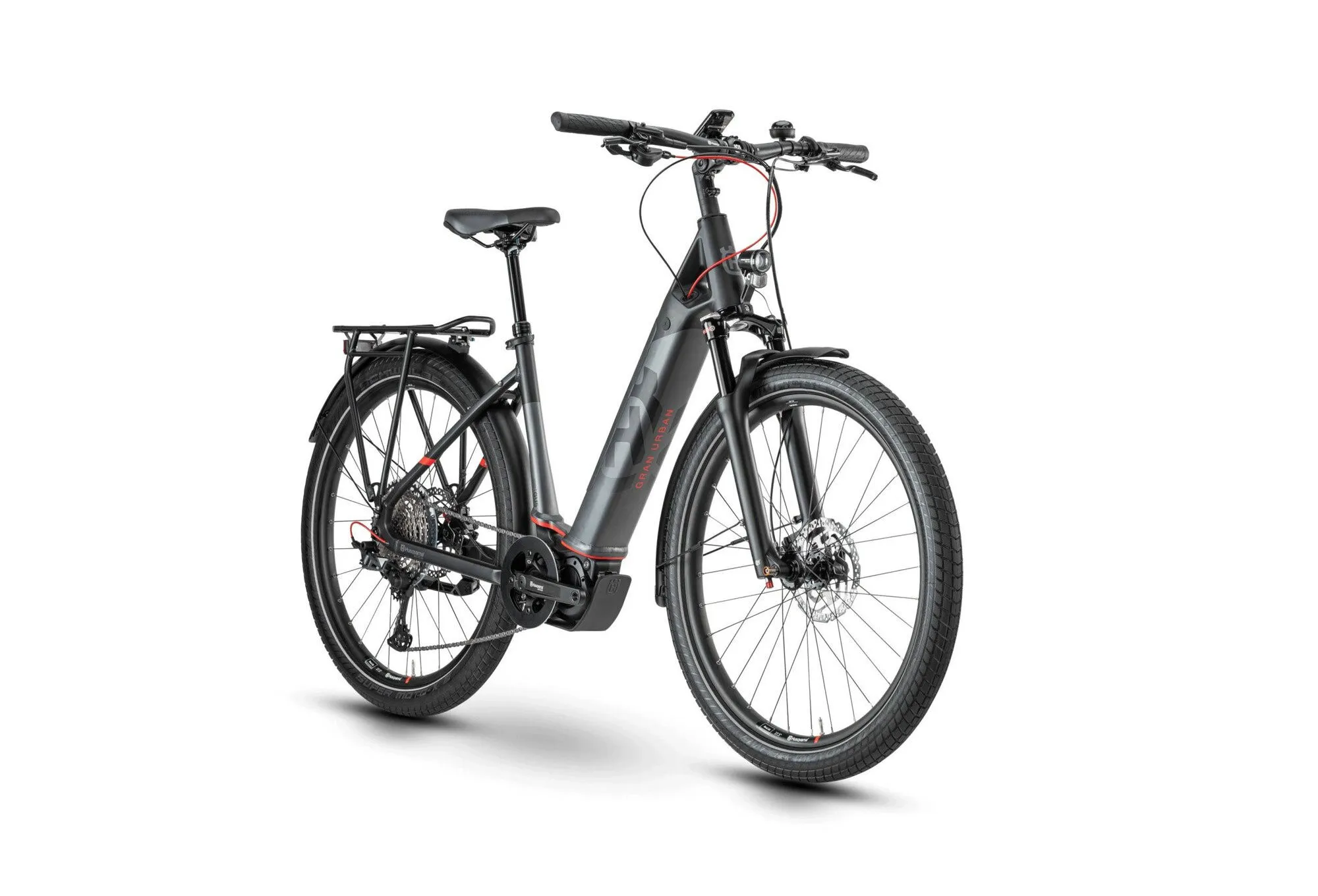Husqvarna Gran Urban 5 Black/Anthracite/Red 27,5" 504 Wh Wave, Türkis, 46cm Husqvarna Gran Urban 5 Black/Anthracite/Red 27,5" 504 Wh Wave, Türkis, 46cm