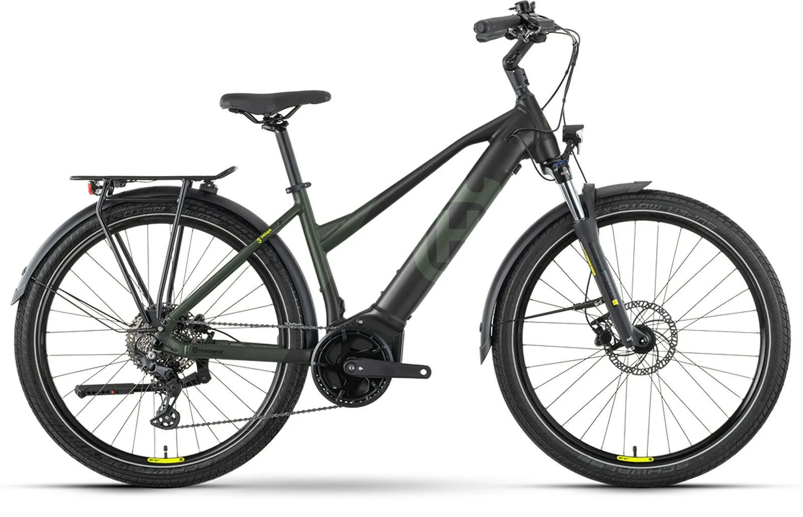 Husqvarna Pather 3 dark green / black matt 27,5" 630 Wh Trapez, Dunkelgrün, M Husqvarna Pather 3 dark green / black matt 27,5" 630 Wh Trapez, Dunkelgrün, M
