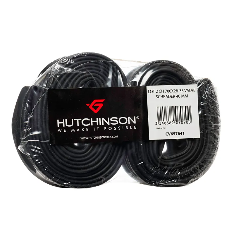 Hutchinson Blister 2 Fahrradschlauch Schraderventil 700x28-35 40 Unisex, schwarz, TU