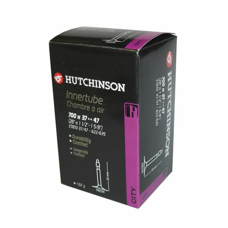 Hutchinson Fahrradschlauch Presta-Ventil 12-1/2x1,75-2,35 Unisex, schwarz, TU
