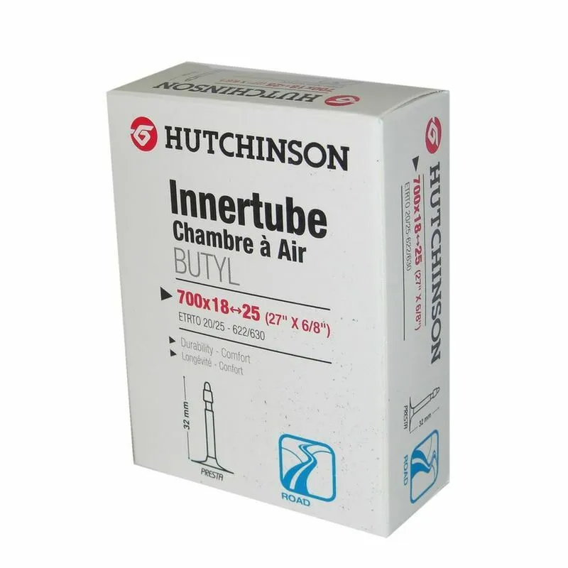 Hutchinson Fahrradschlauch Presta-Ventil 26x1,85-2,125 48mm Unisex, weiß, TU Hutchinson Fahrradschlauch Presta-Ventil 26x1,85-2,125 48mm Unisex, weiß, TU