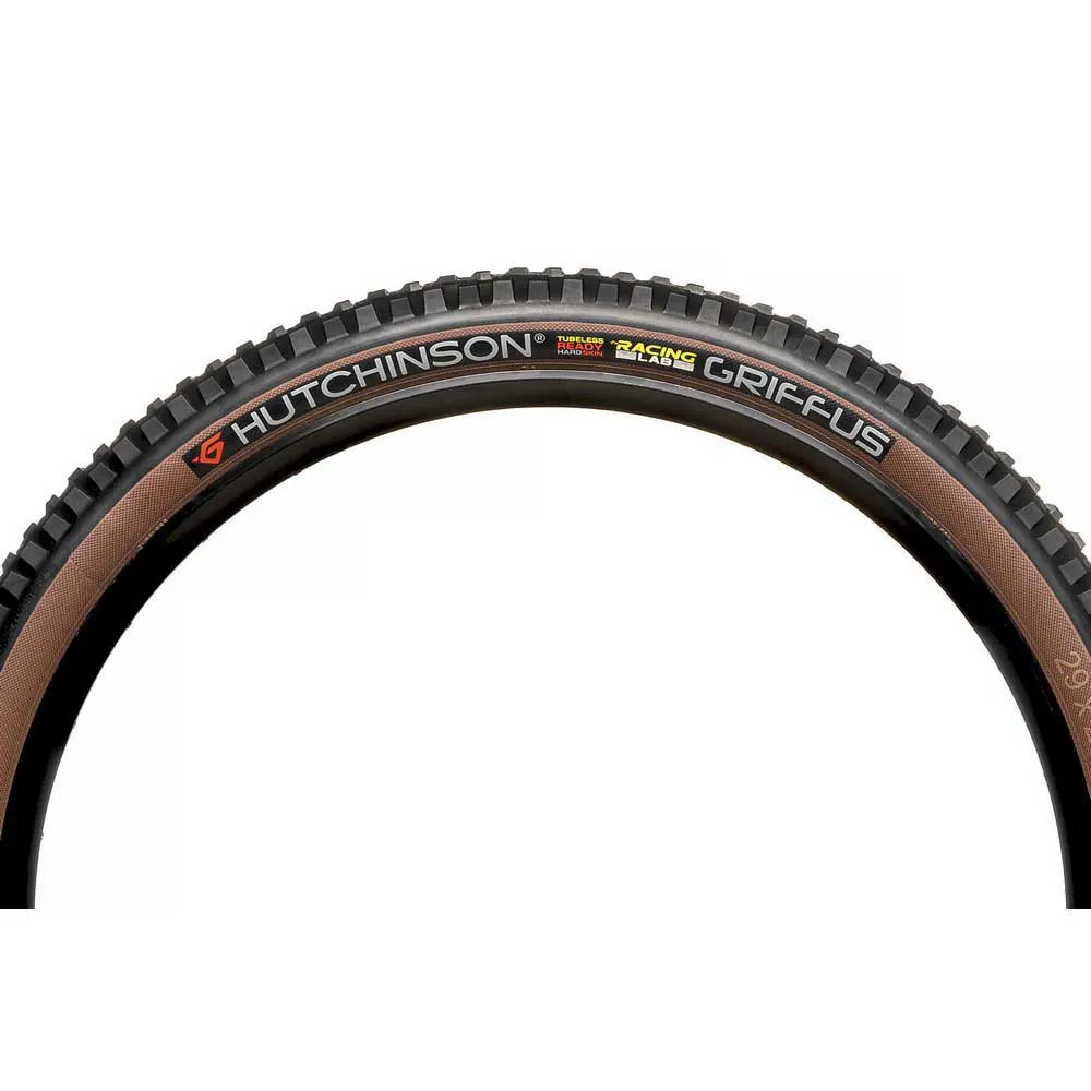 Hutchinson Griffus Rlab Racer Enduro Hardskin Tubeless 29´´ X 2.40 Mtb-reifen, Black / tan, 29" x 2.40 Hutchinson Griffus Rlab Racer Enduro Hardskin Tubeless 29´´ X 2.40 Mtb-reifen, Black / tan, 29" x 2.40