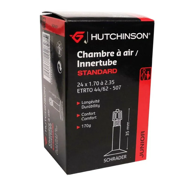 Hutchinson Luftkammer Schraderventil 24 x 1.70-2.35 Unisex, schwarz, TU Hutchinson Luftkammer Schraderventil 24 x 1.70-2.35 Unisex, schwarz, TU