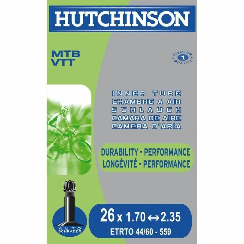 Hutchinson Luftkammer Schraderventil 27,5x1,70-2,35 48mm Unisex, grau, TU Hutchinson Luftkammer Schraderventil 27,5x1,70-2,35 48mm Unisex, grau, TU