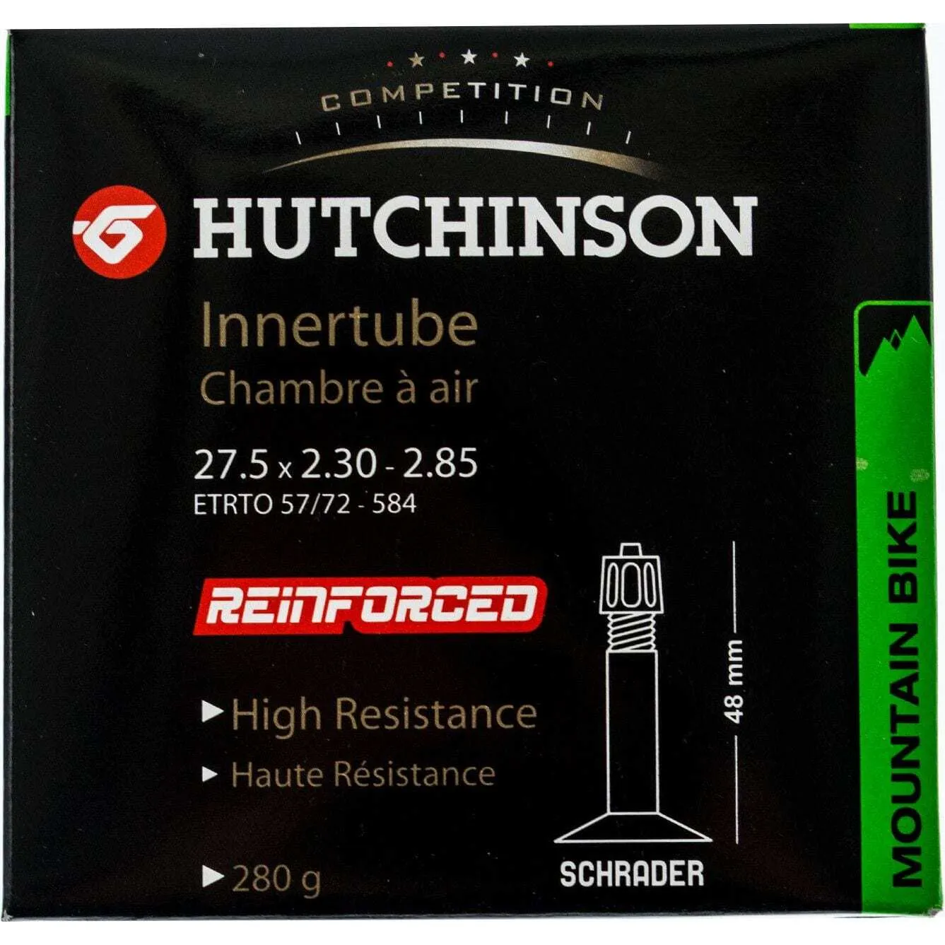 Hutchinson Schlauch Reinforced Koloss Unisex, schwarz, 27.5" x 2.30/2.85 Hutchinson Schlauch Reinforced Koloss Unisex, schwarz, 27.5" x 2.30/2.85