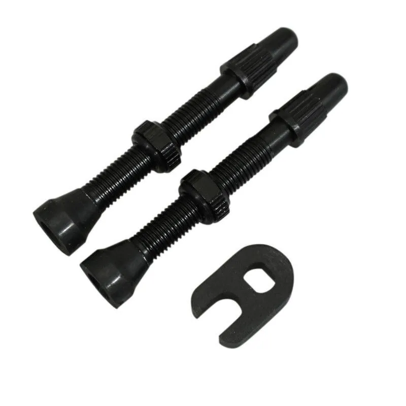 Hutchinson Tubeless-Obus-Reifenventil abnehmbar Presta Unisex, schwarz, 44mm