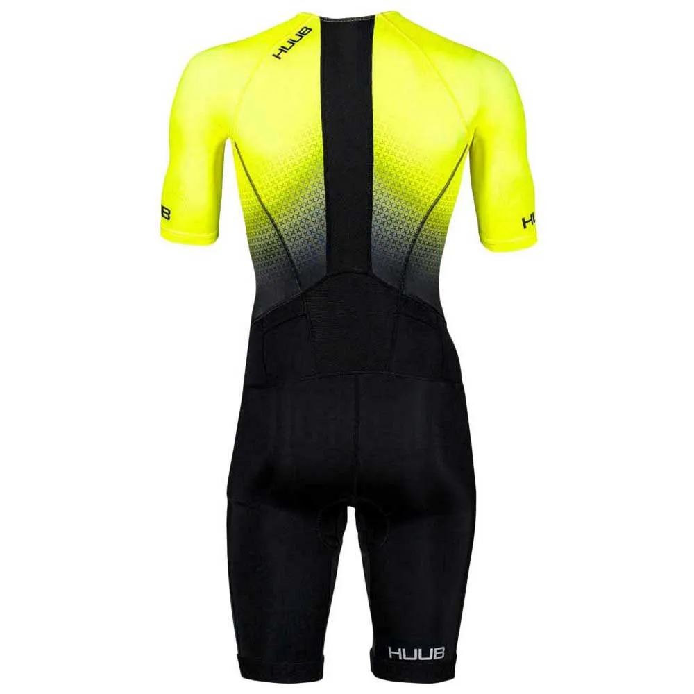 HUUB Commit Long Course Kurzarm-trisuit male, Black / fluo yellow HUUB Commit Long Course Kurzarm-trisuit male, Black / fluo yellow
