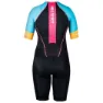 HUUB Her Spirit Kurzarm-trisuit female, Black / multi