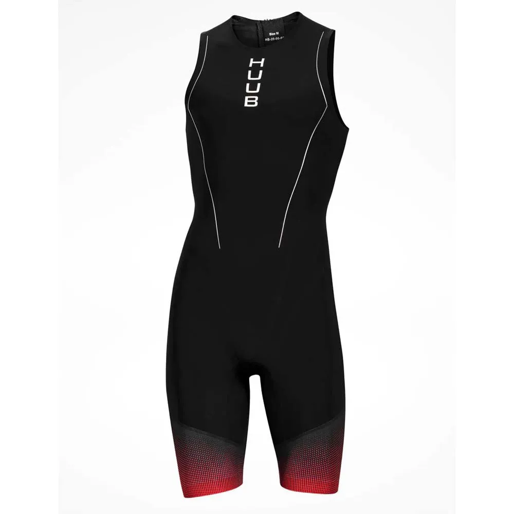 HUUB Race ärmelloser Triathlonanzug male, Black / red