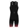 HUUB Race ärmelloser Triathlonanzug male, Black / red